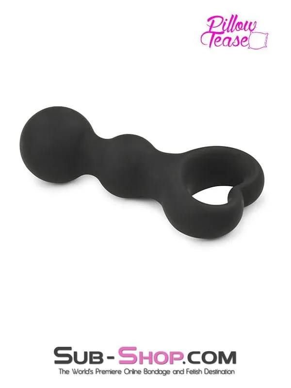 1657M      Heart Pull Ring Silicone Bumpy Anal Massager - MEGA Deal