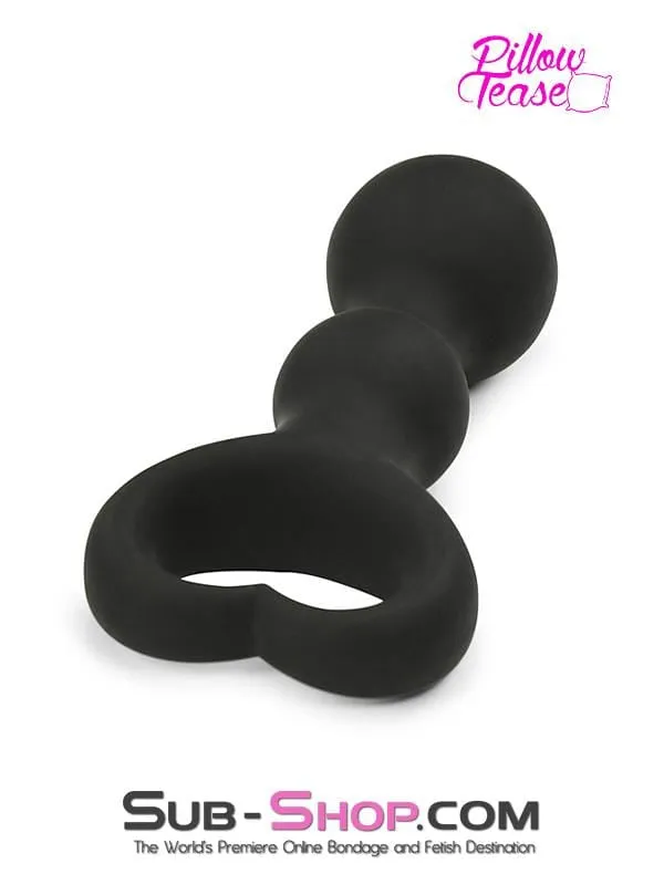 1657M      Heart Pull Ring Silicone Bumpy Anal Massager - MEGA Deal