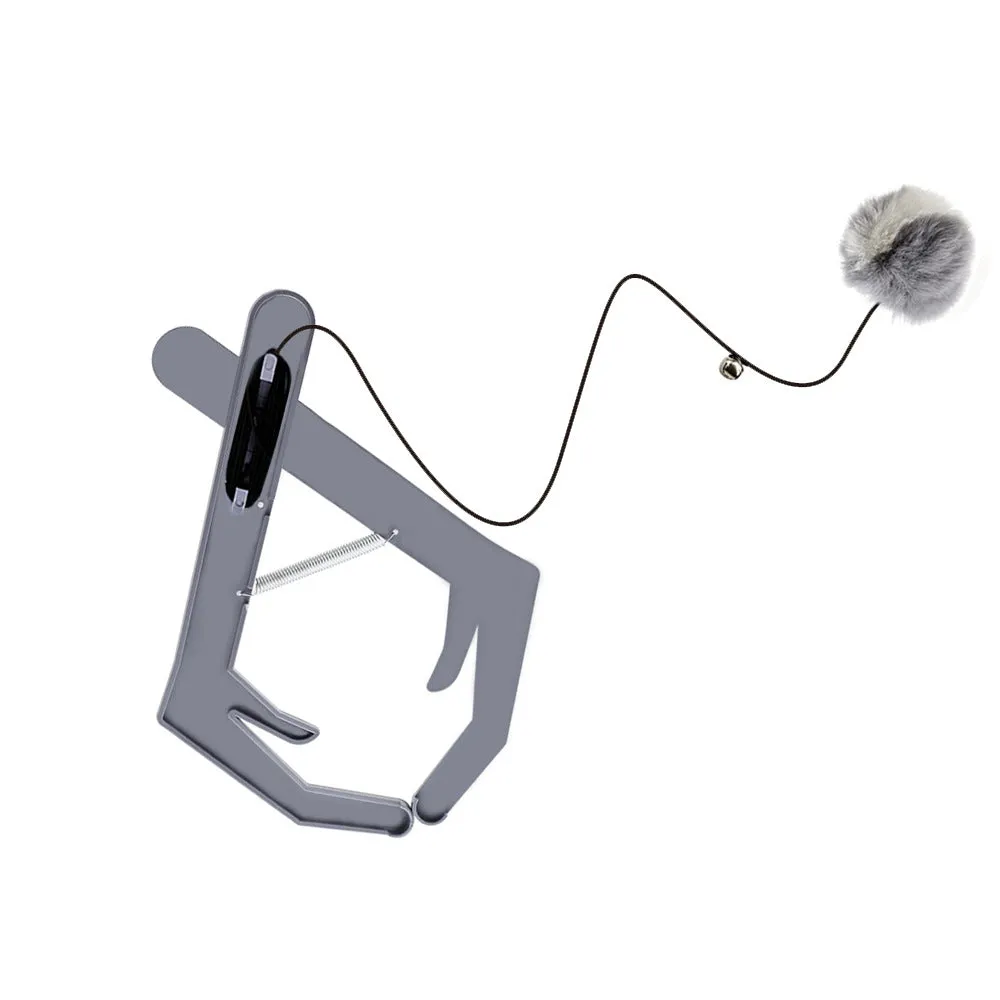 Adjustable Elastic Cat Door Frame Clip Toy
