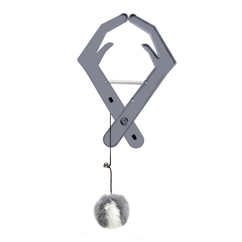 Adjustable Elastic Cat Door Frame Clip Toy