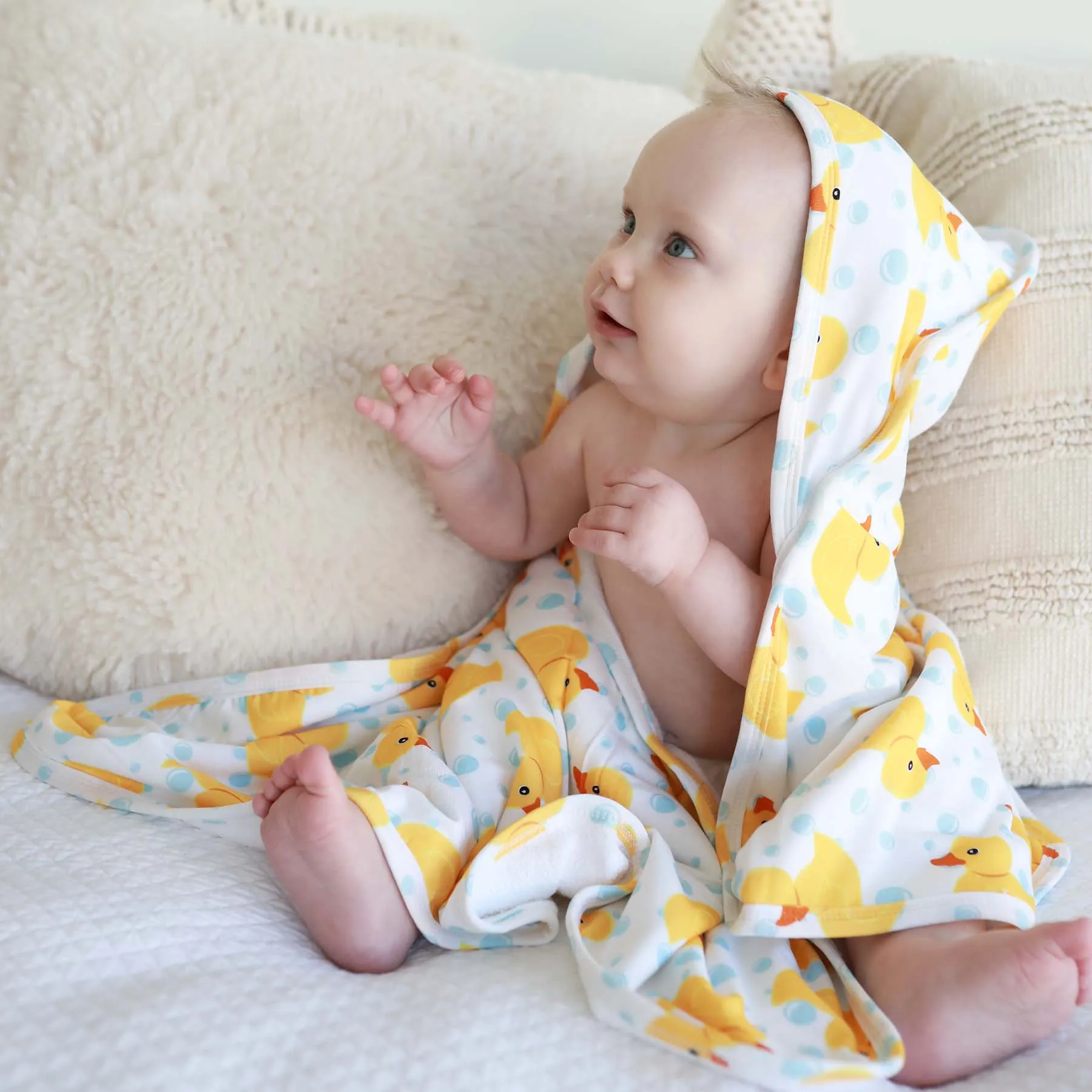 Bamboo Hooded Towel | Rubber Ducks
