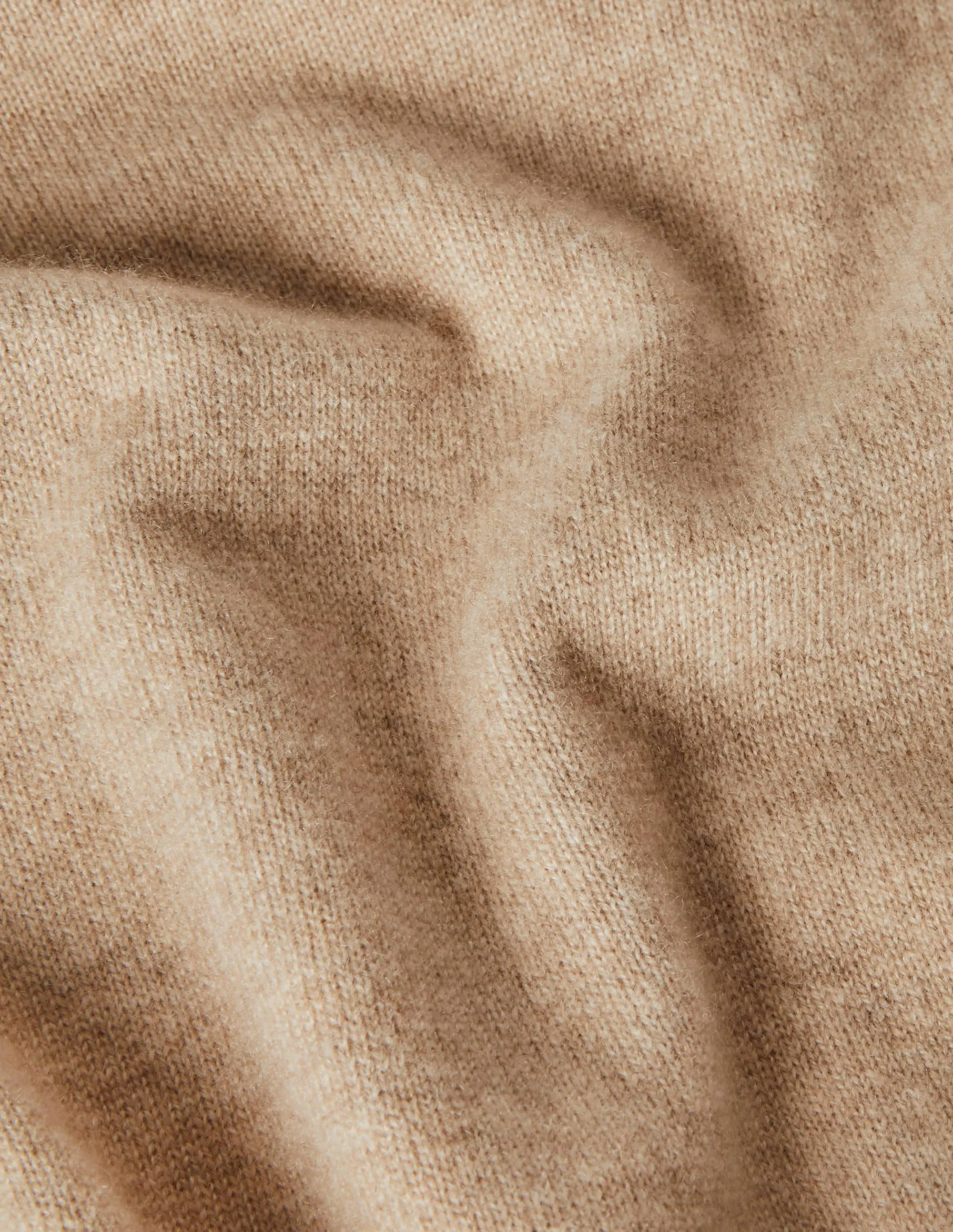 Cashmere V-neck Relaxed Jumper-Chinchilla Melange