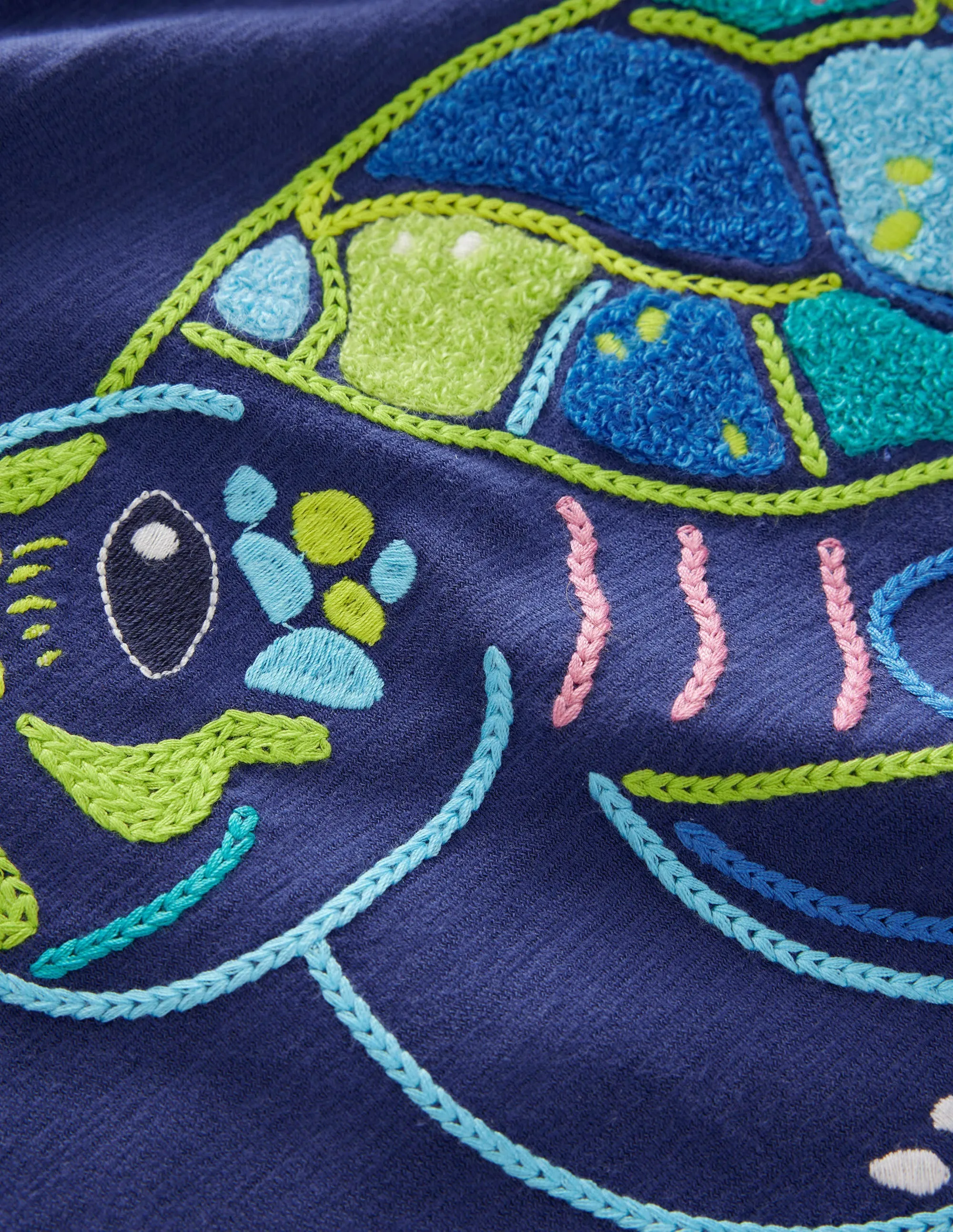 Chain Stitch T-shirt-Starboard Turtle