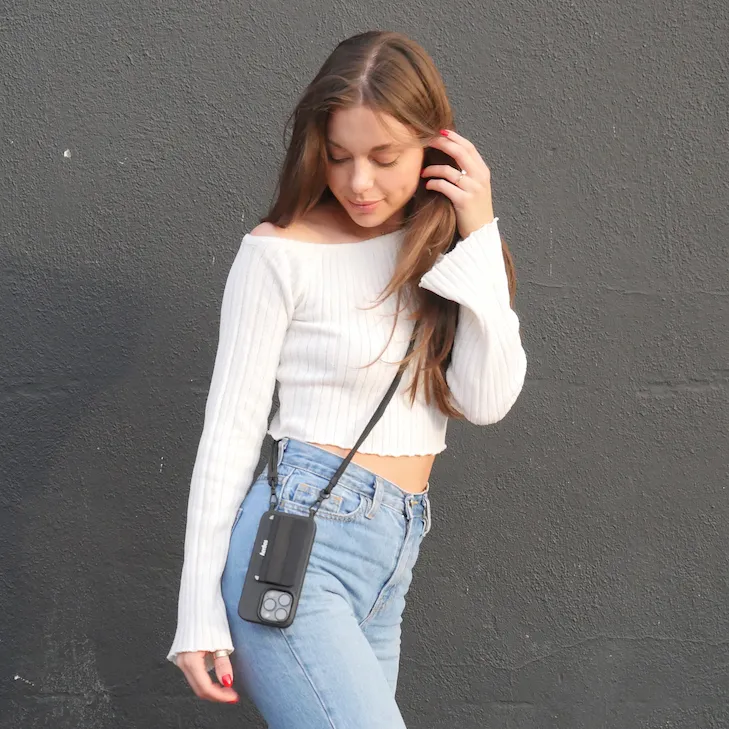 Crossbody Phone Case - Midnight (All Black)