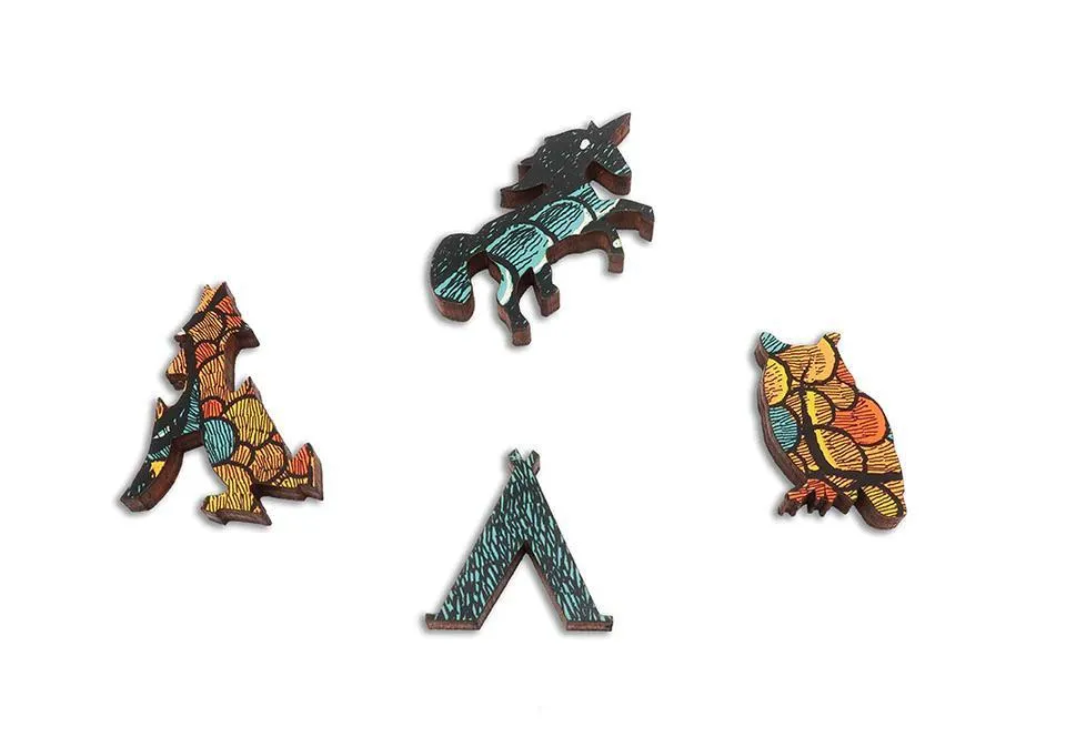 Dragon Moon Wooden Jigsaw Puzzle
