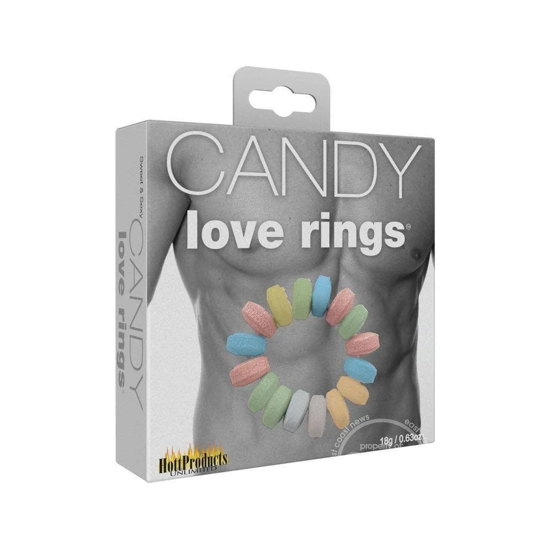 Edible Sweet & Sexy Candy Love Penis Rings 3 Each Per Pack