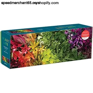 Galison Plant Life Panoramic Puzzle, 1,000 Pieces, 39” x 14” – Plant Jigsaw Puzzle Featuring an Elongated & Colorful Landscape Photograph – Thick, Sturdy Pieces, Challenging Family Activity, Multicolor