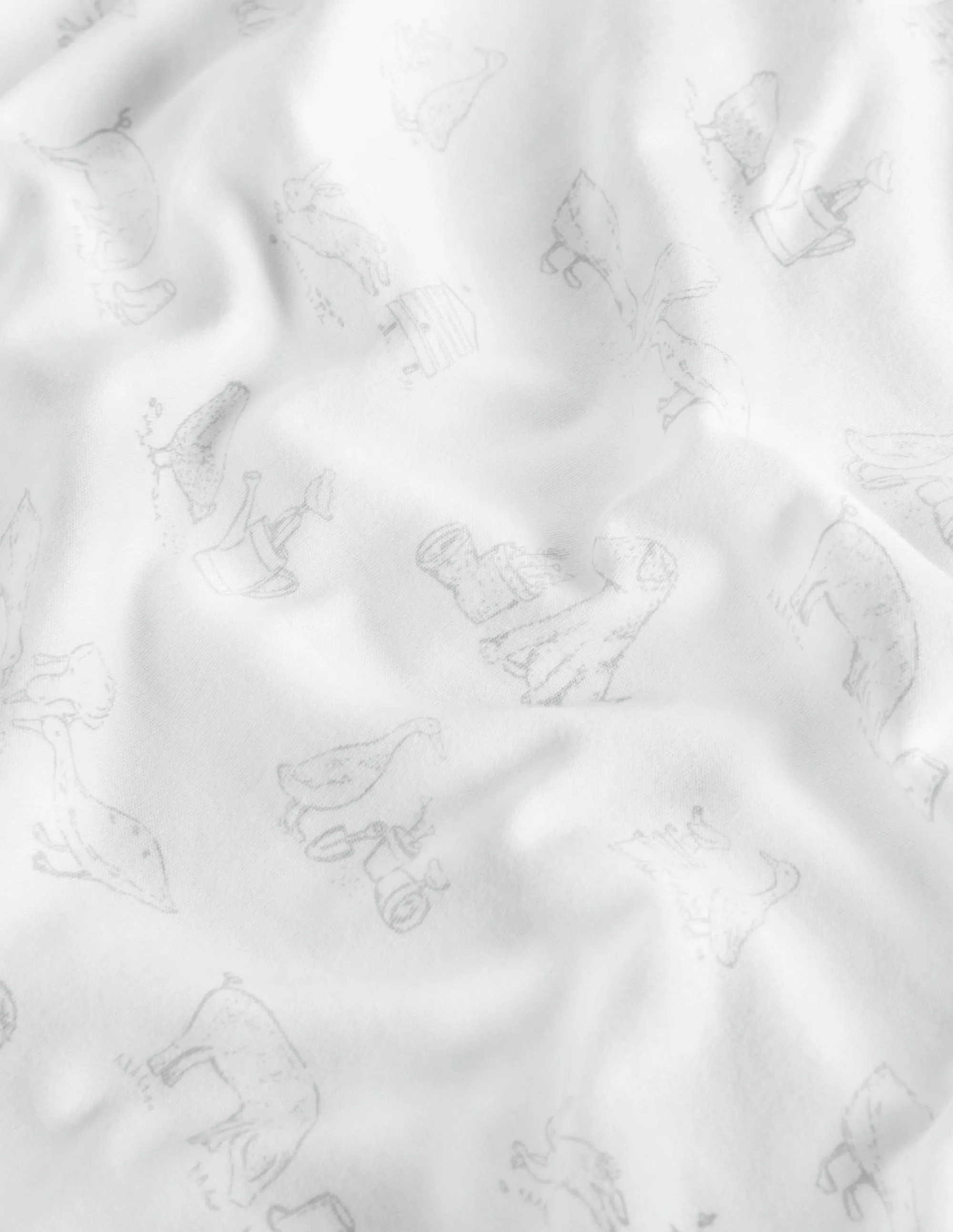Newborn Jersey Blanket-Ivory/Grey