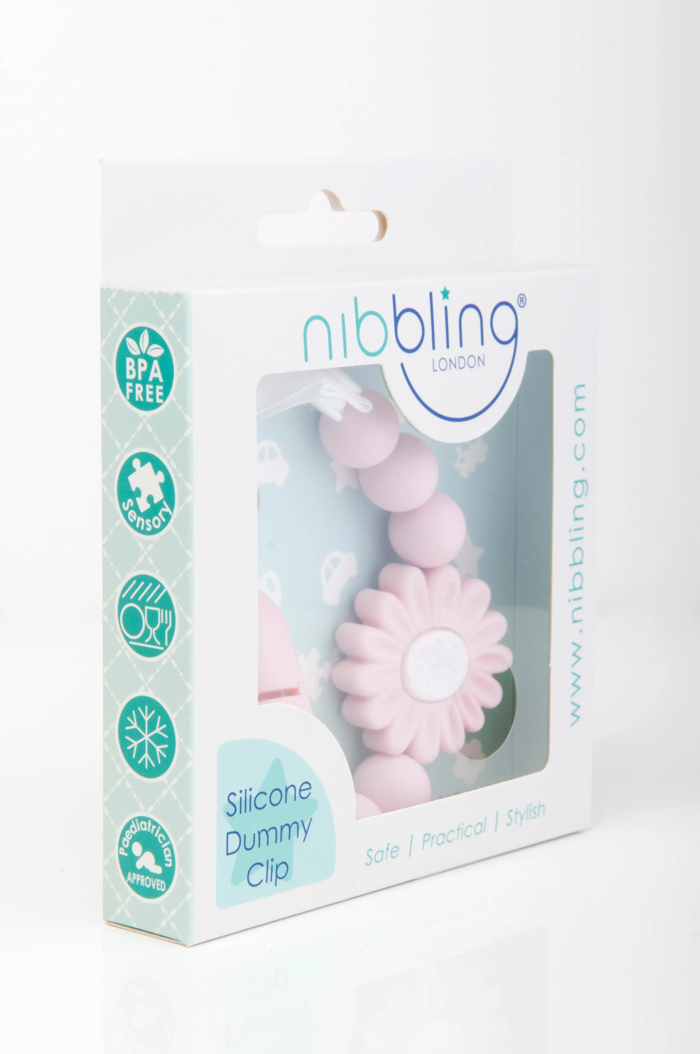 Nibbling Petal Dummy Clip Pink