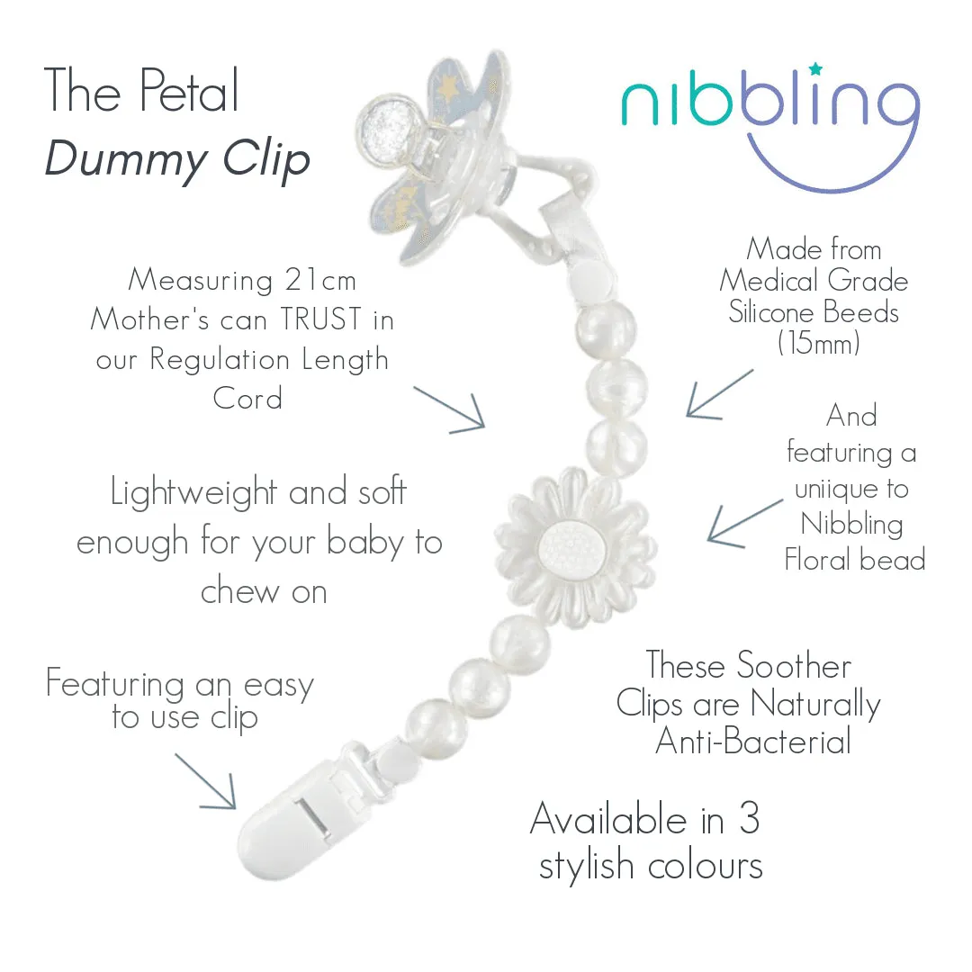 Nibbling Petal Dummy Clip Pink