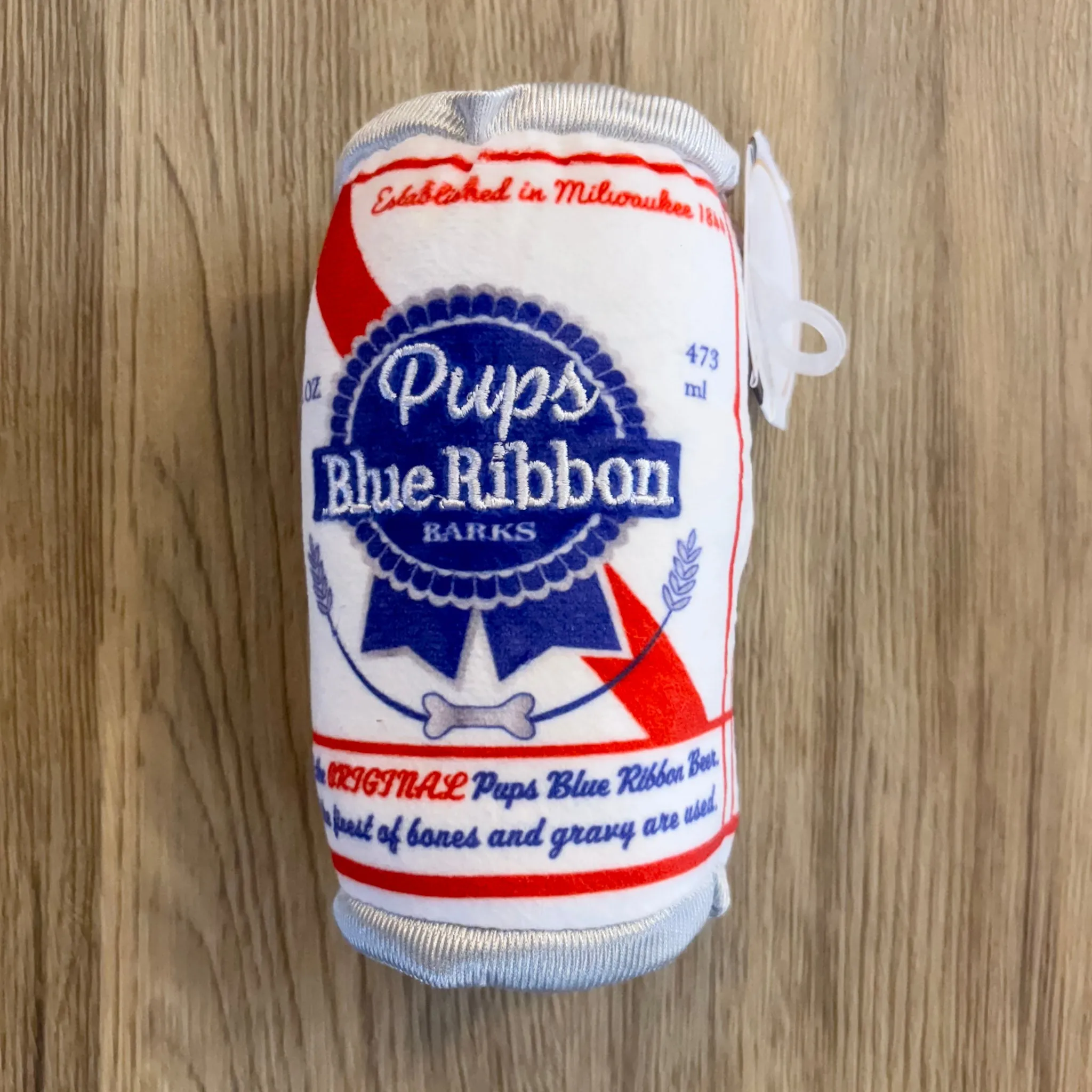Pups Blue Ribbon Plush Dog Toy