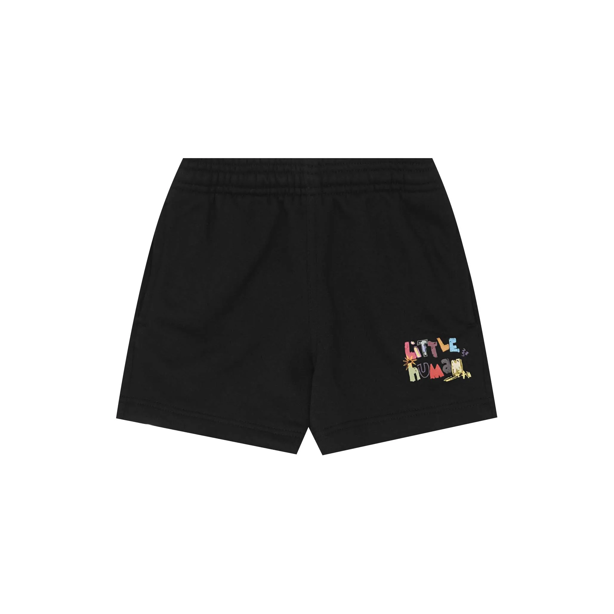 "CRAYONS" LITTLE HUMAN SWEATSHORTS IN ANTHRACITE