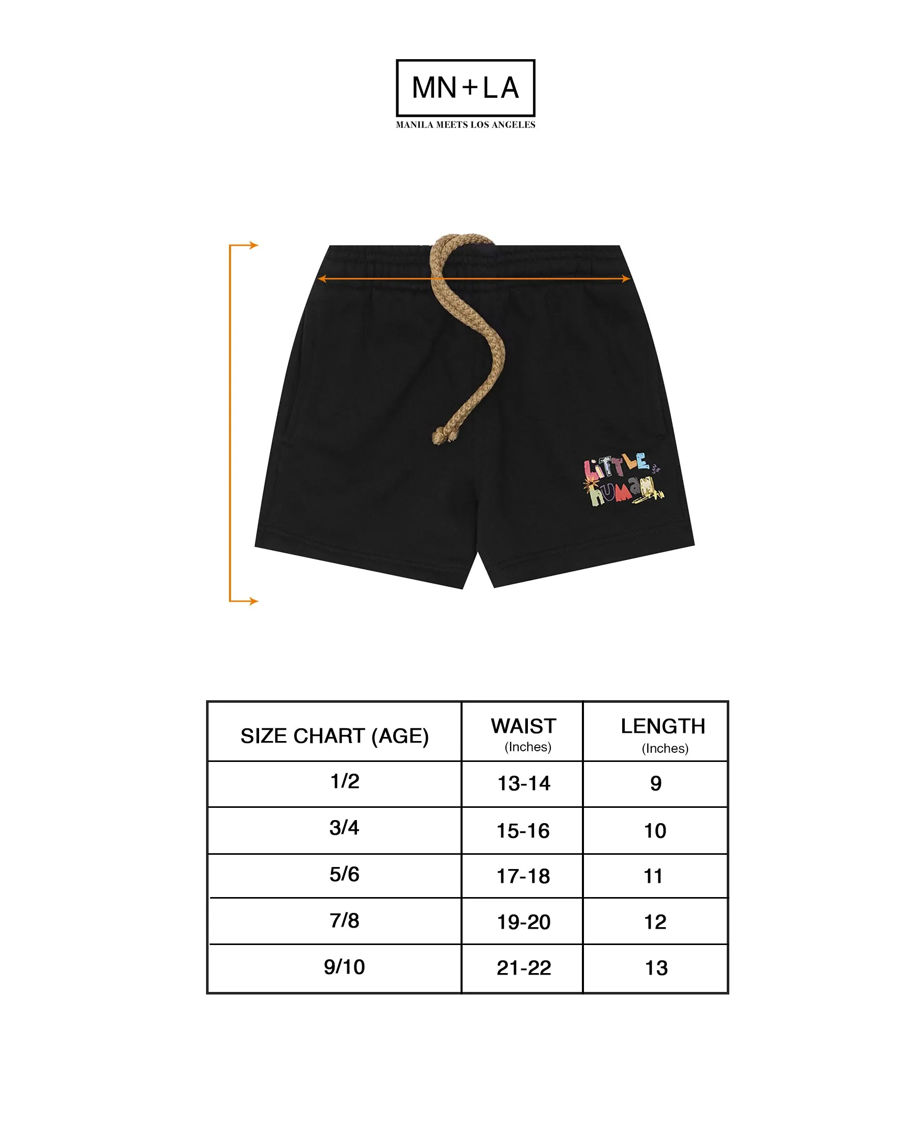 "CRAYONS" LITTLE HUMAN SWEATSHORTS IN ANTHRACITE