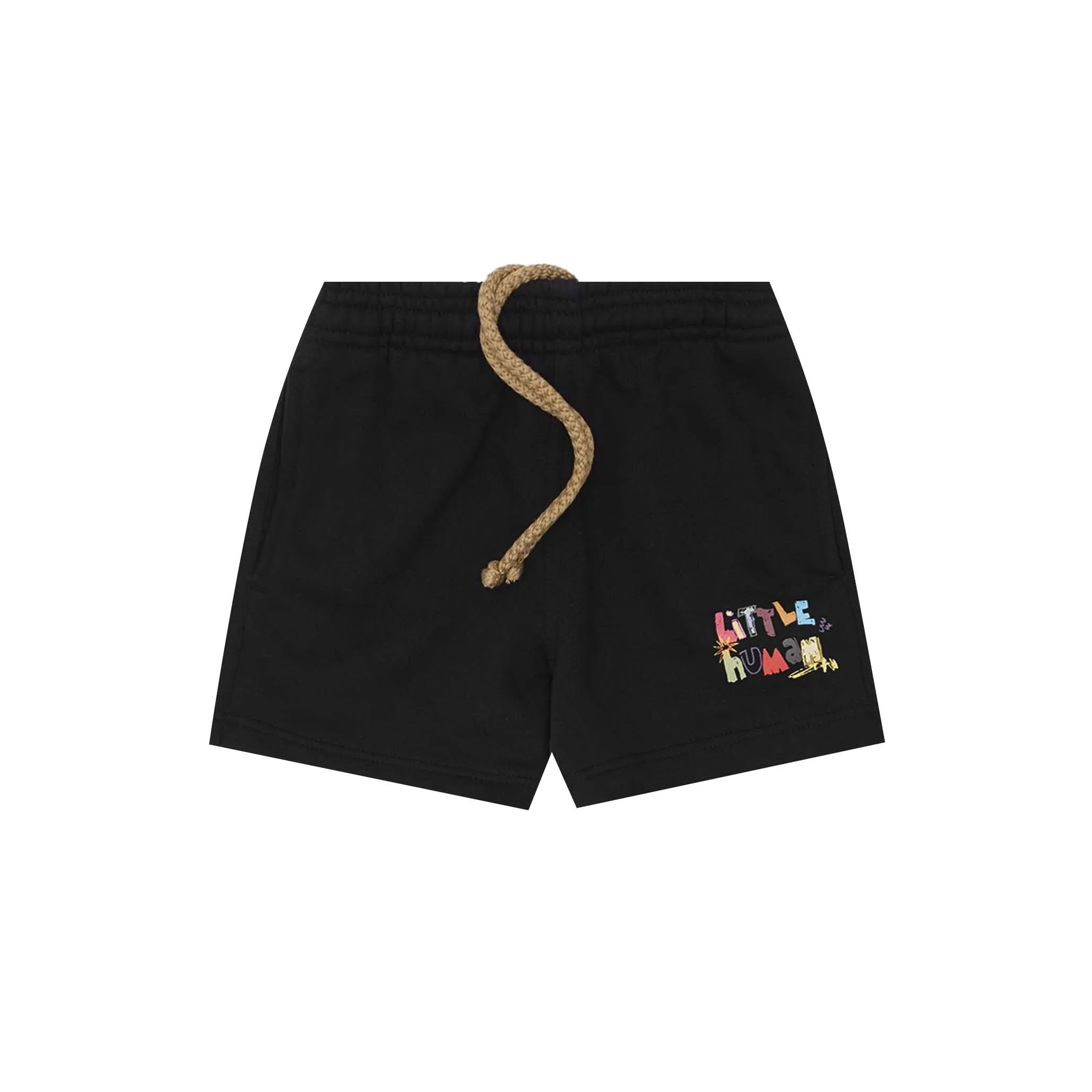 "CRAYONS" LITTLE HUMAN SWEATSHORTS IN ANTHRACITE