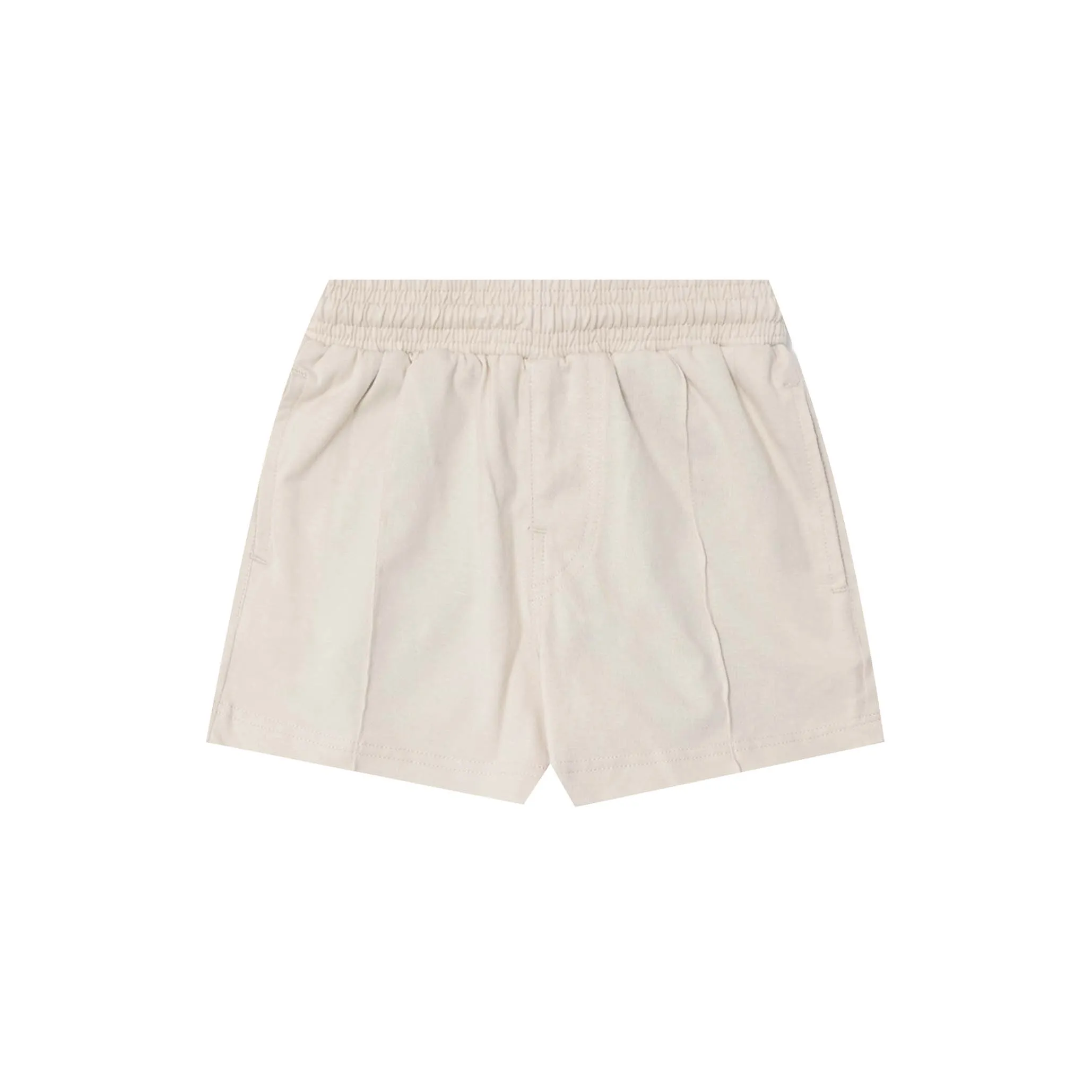 "PAINT SPLAT" LITTLE HUMAN PLEATED SHORTS IN OAT