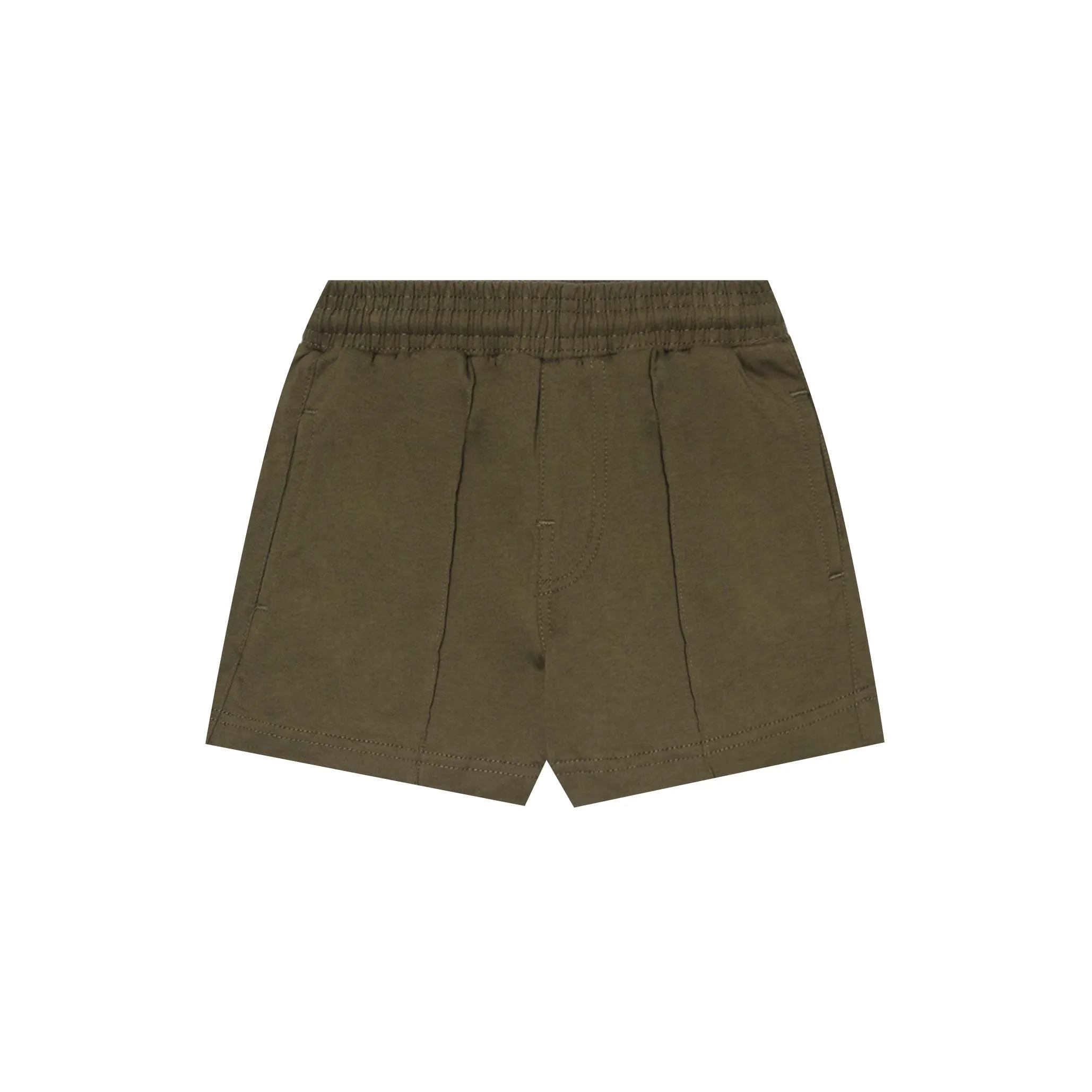 "PAINT SPLAT" LITTLE HUMAN PLEATED SHORTS IN OLIVE