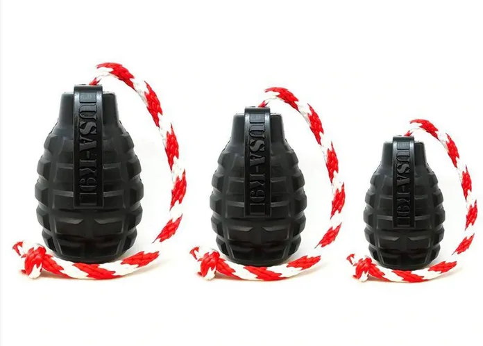 SodaPup - K9 Magnum Grenade Durable Rubber Treat Dispenser Toy