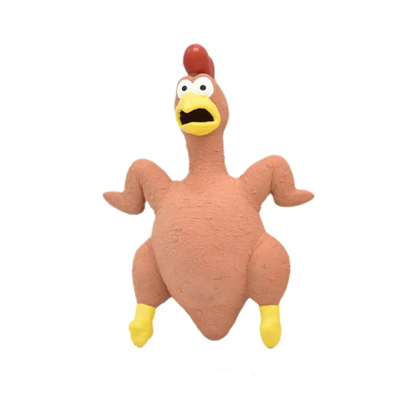 Squeaky Dog Rubber Toys Dog Latex Chew Toy Chicken Animal Bite Resistant Puppy Sound Toy Dog Supplies For Small Medium Large Dog