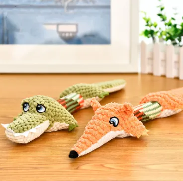 Voice plush chew dog toy